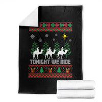 Tonight We Ride Throw Blanket Three Wise Men Nativity Scene Christmas - Wonder Print Shop