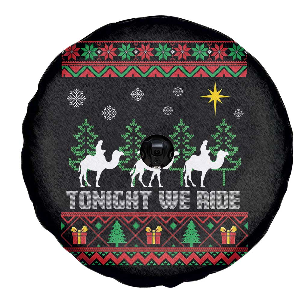 Tonight We Ride Spare Tire Cover Three Wise Men Nativity Scene Christmas - Wonder Print Shop