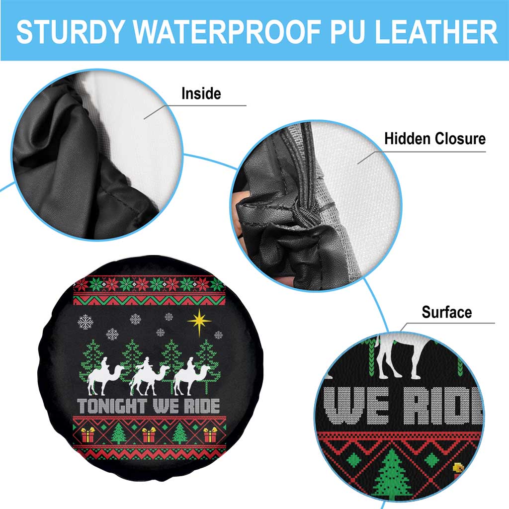 Tonight We Ride Spare Tire Cover Three Wise Men Nativity Scene Christmas - Wonder Print Shop