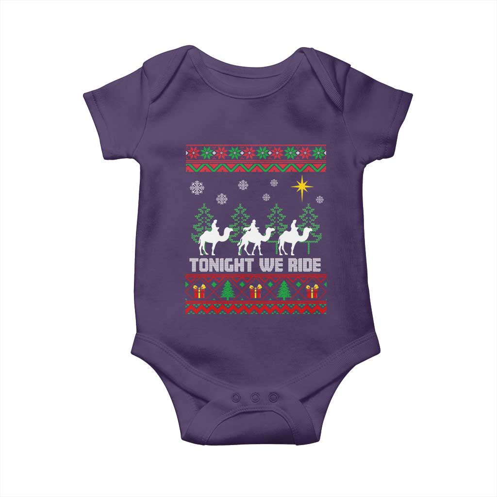 Tonight We Ride Baby Onesie Three Wise Men Nativity Scene Christmas - Wonder Print Shop