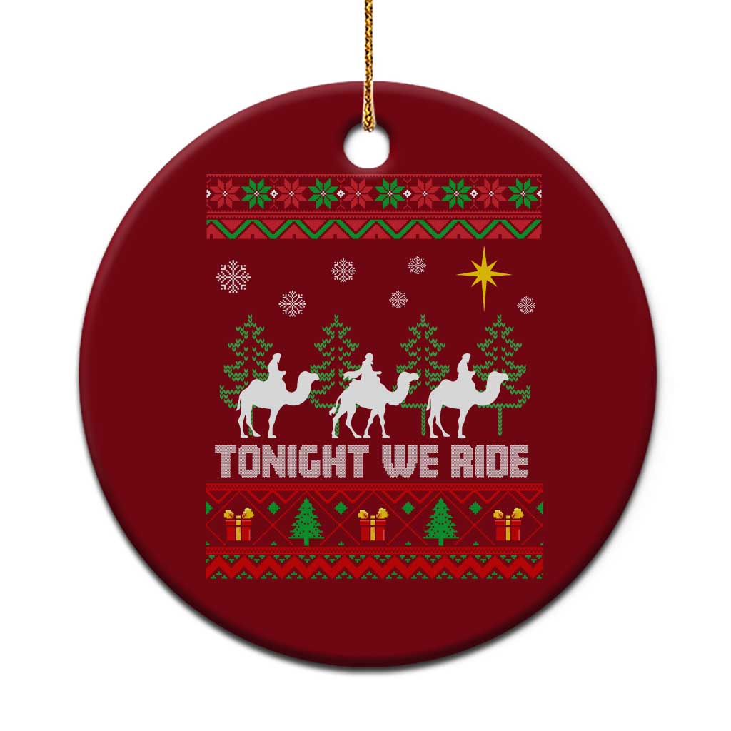Tonight We Ride Ceramic Ornament Three Wise Men Nativity Scene Christmas - Wonder Print Shop