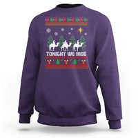 Tonight We Ride Sweatshirt Three Wise Men Nativity Scene Christmas - Wonder Print Shop