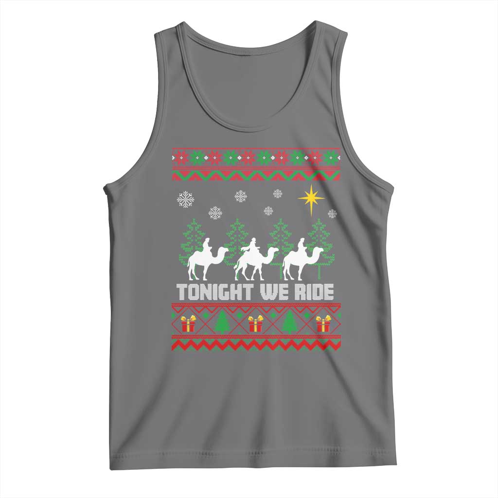 Tonight We Ride Tank Top Three Wise Men Nativity Scene Christmas - Wonder Print Shop