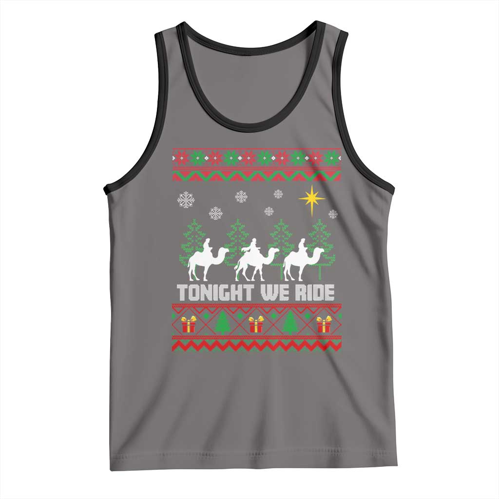 Tonight We Ride Tank Top Three Wise Men Nativity Scene Christmas - Wonder Print Shop