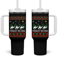Tonight We Ride Tumbler With Handle Three Wise Men Nativity Scene Christmas - Wonder Print Shop
