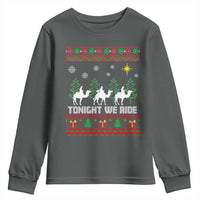 Tonight We Ride Youth Sweatshirt Three Wise Men Nativity Scene Christmas - Wonder Print Shop