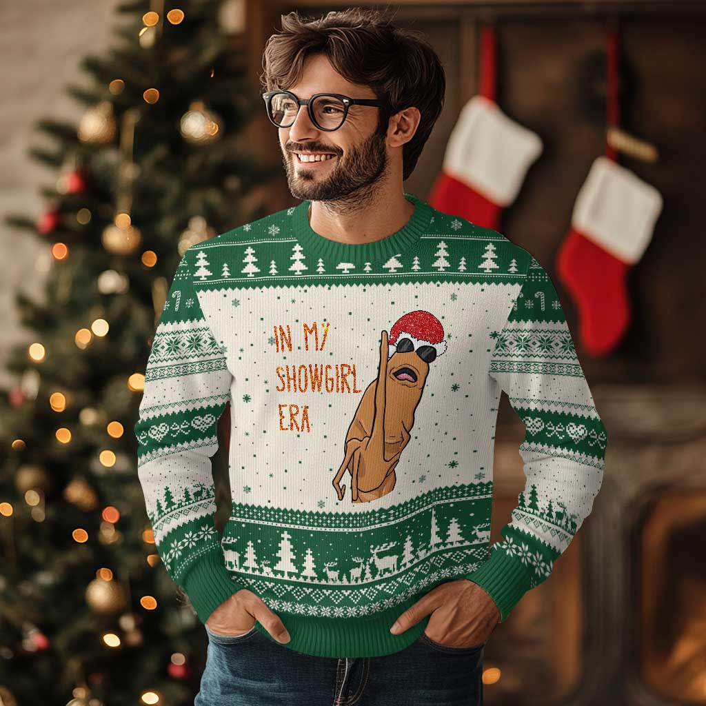 Marcus The Worm Xmas Meme Ugly Christmas Sweater In My Costume Era - Wonder Print Shop