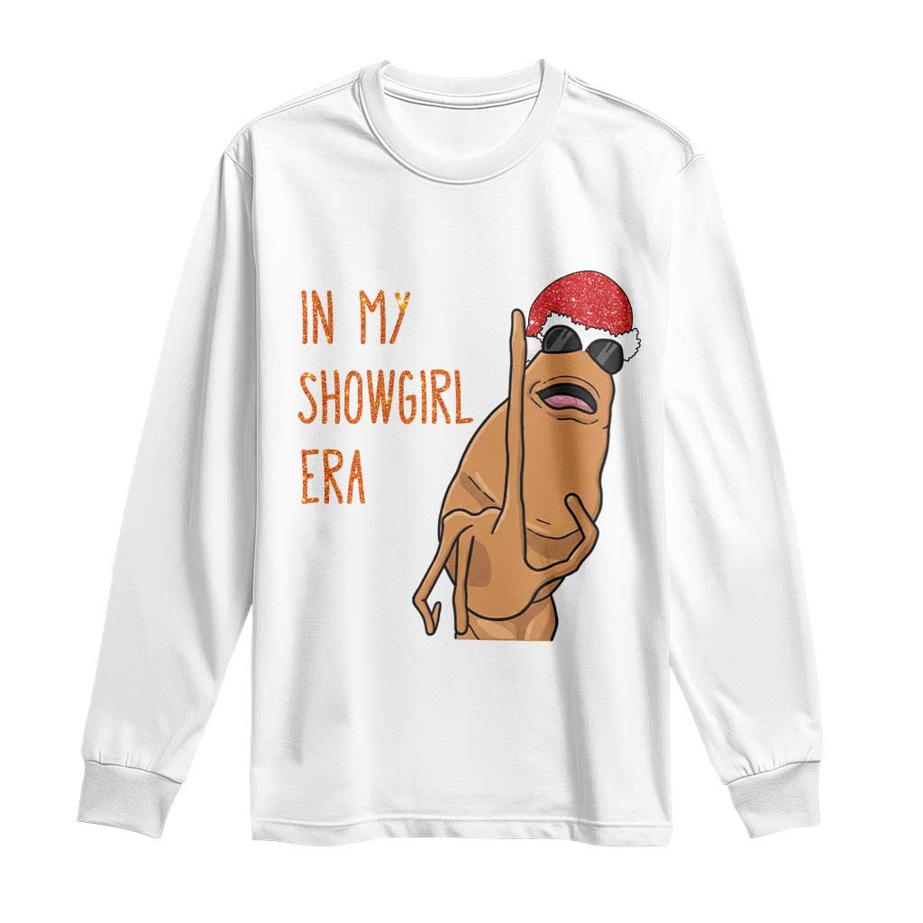 Marcus The Worm Christmas Meme Long Sleeve Shirt In My Costume Era - Wonder Print Shop