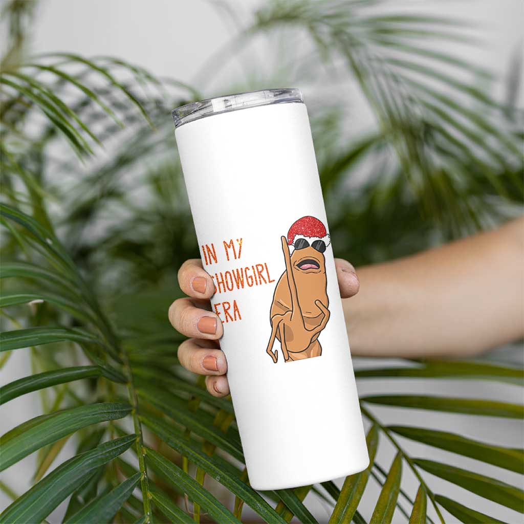 Marcus The Worm Christmas Meme Skinny Tumbler In My Costume Era - Wonder Print Shop