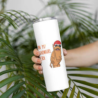 Marcus The Worm Christmas Meme Skinny Tumbler In My Costume Era - Wonder Print Shop