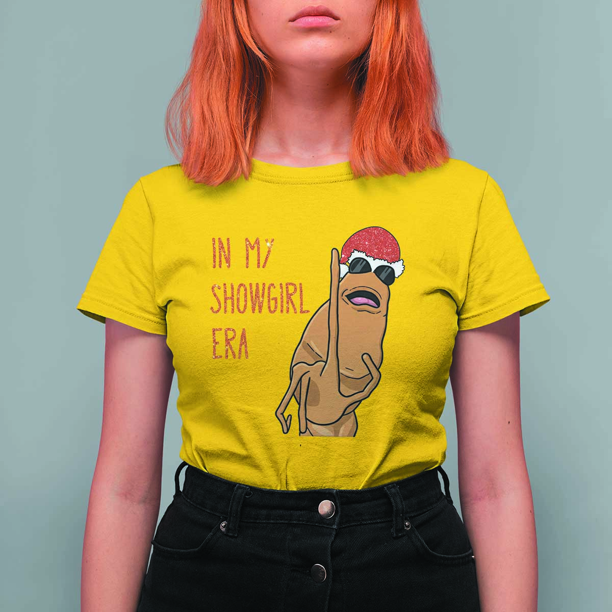 Marcus The Worm Christmas Meme T Shirt For Women In My Costume Era - Wonder Print Shop