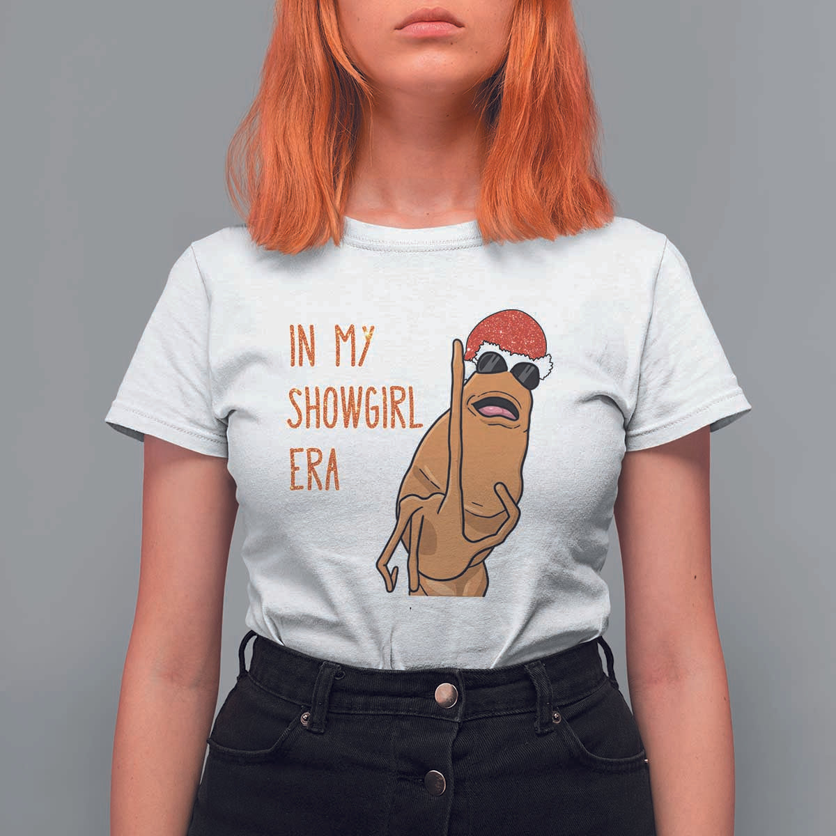 Marcus The Worm Christmas Meme T Shirt For Women In My Costume Era - Wonder Print Shop