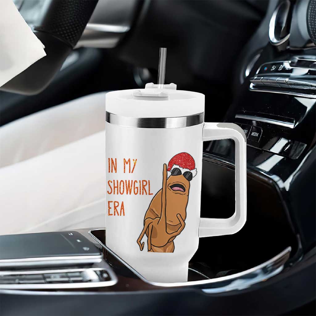 Marcus The Worm Christmas Meme Tumbler With Handle In My Costume Era - Wonder Print Shop