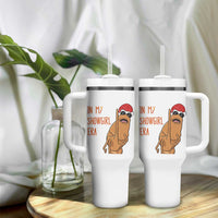 Marcus The Worm Christmas Meme Tumbler With Handle In My Costume Era - Wonder Print Shop