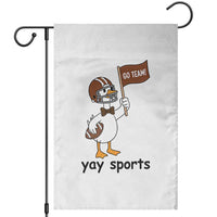 Silly Goose Football Garden Flag Yays Sport - Wonder Print Shop