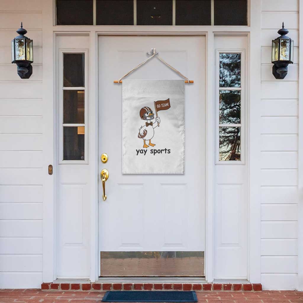 Silly Goose Football Garden Flag Yays Sport - Wonder Print Shop