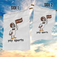 Silly Goose Football Garden Flag Yays Sport - Wonder Print Shop