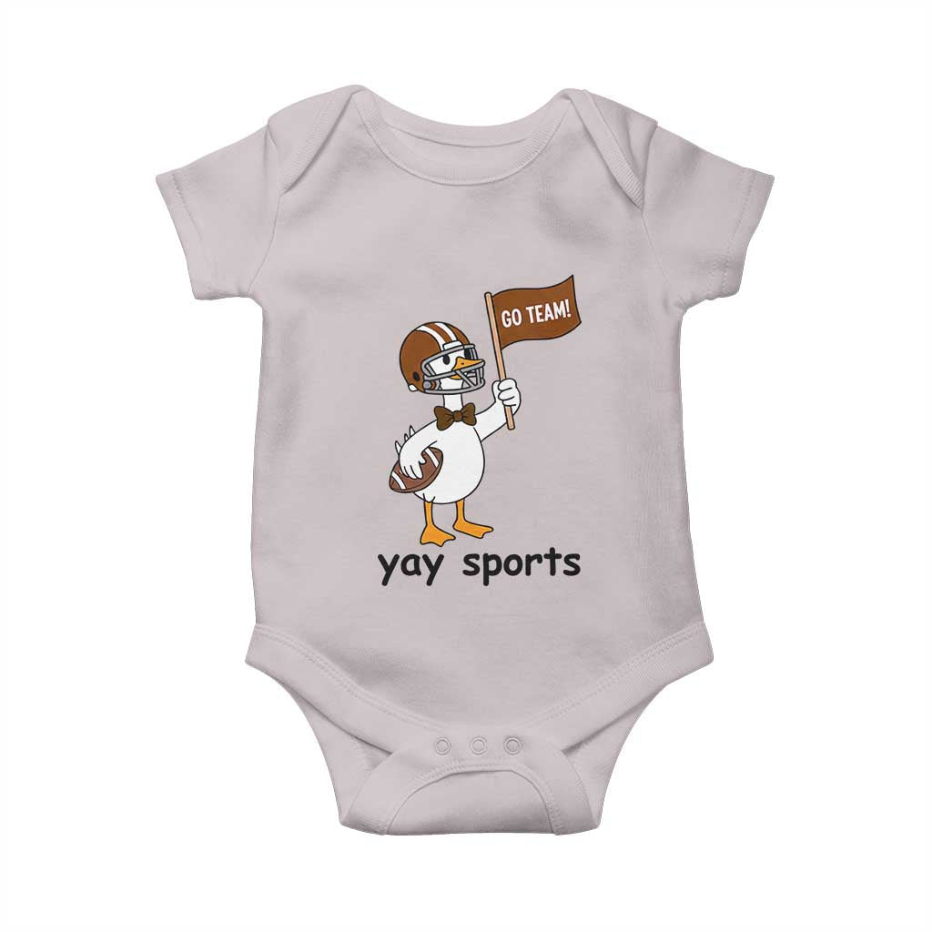 Silly Goose Football Baby Onesie Yays Sport - Wonder Print Shop