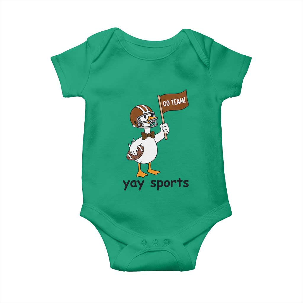 Silly Goose Football Baby Onesie Yays Sport - Wonder Print Shop
