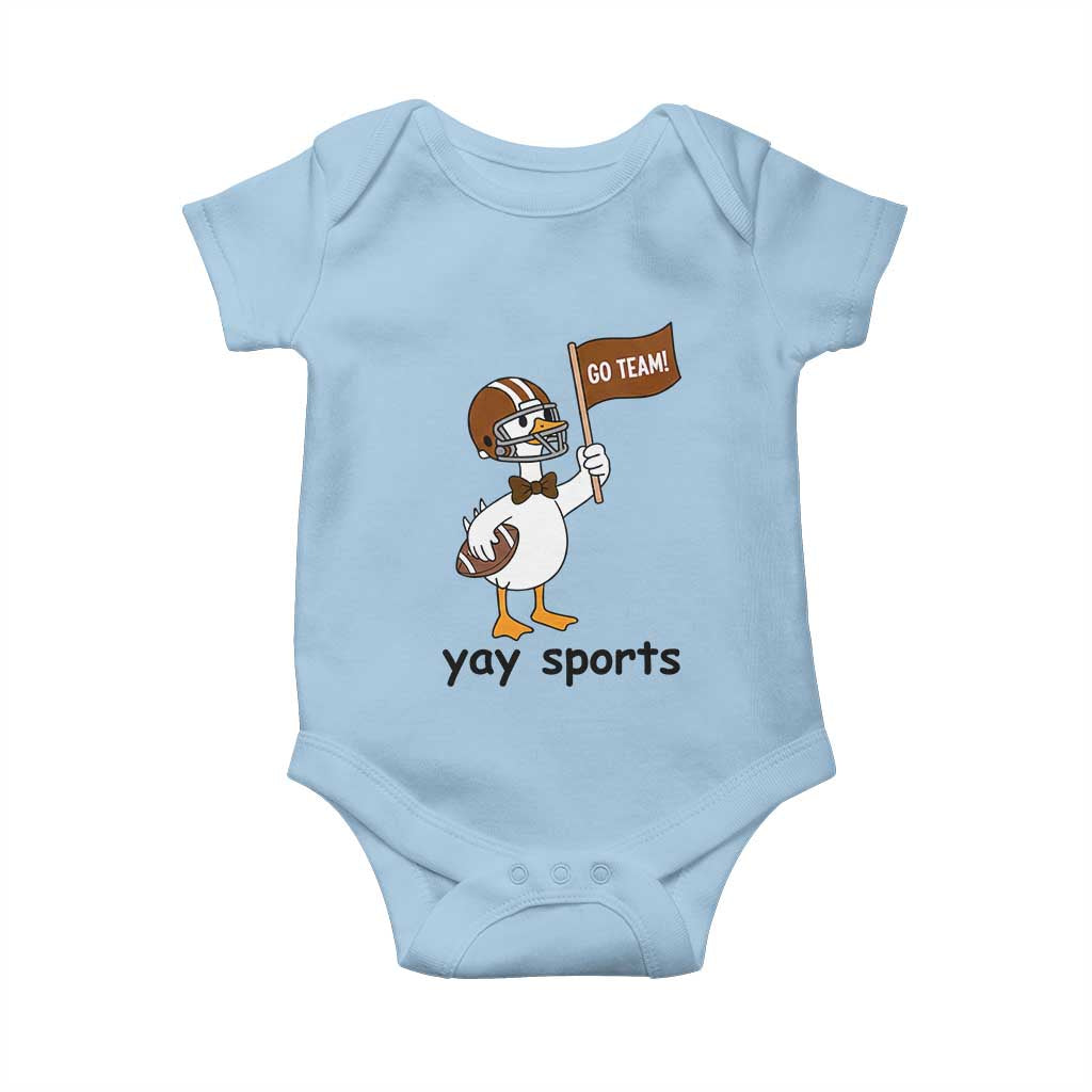 Silly Goose Football Baby Onesie Yays Sport - Wonder Print Shop