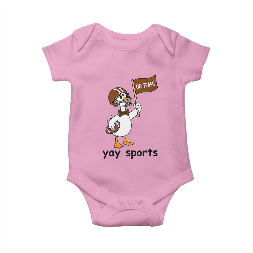 Silly Goose Football Baby Onesie Yays Sport - Wonder Print Shop