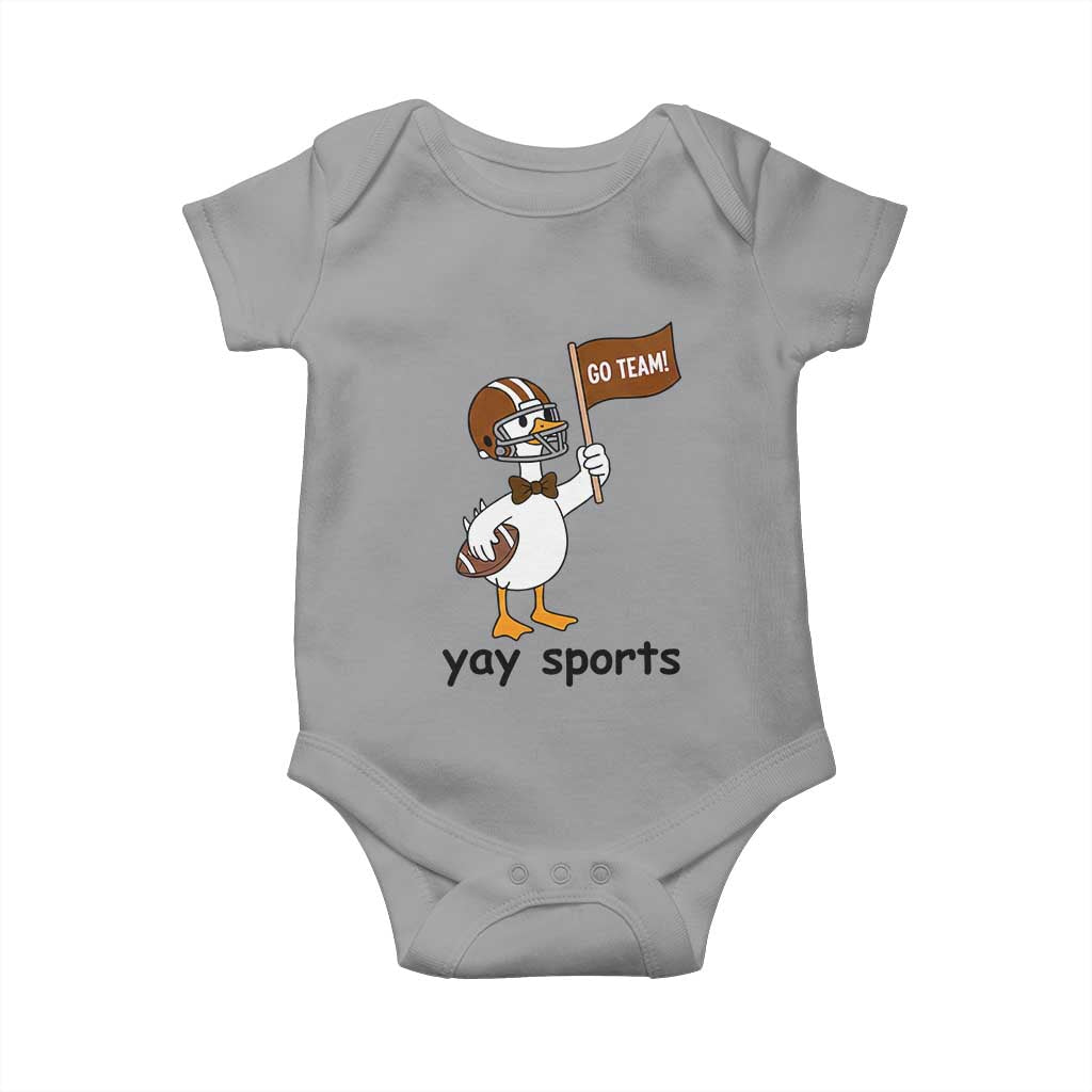Silly Goose Football Baby Onesie Yays Sport - Wonder Print Shop