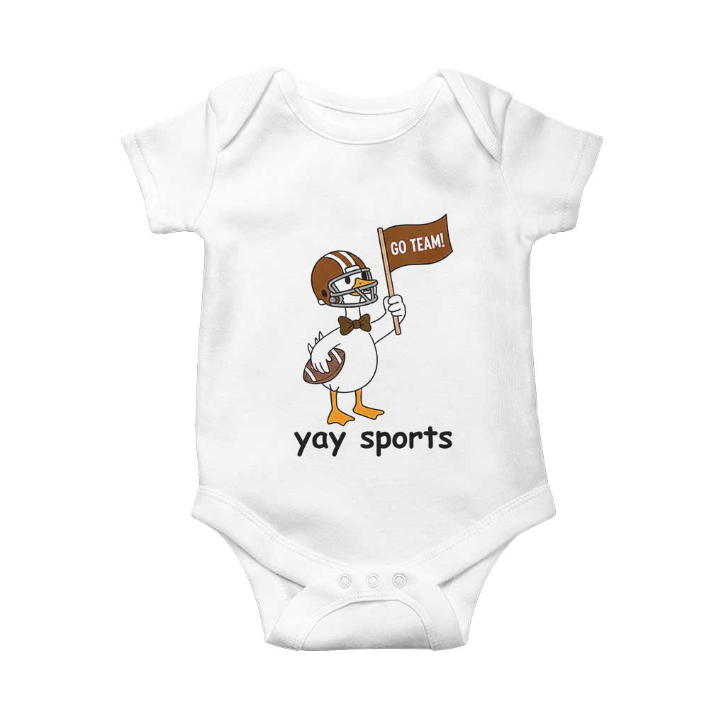 Silly Goose Football Baby Onesie Yays Sport - Wonder Print Shop