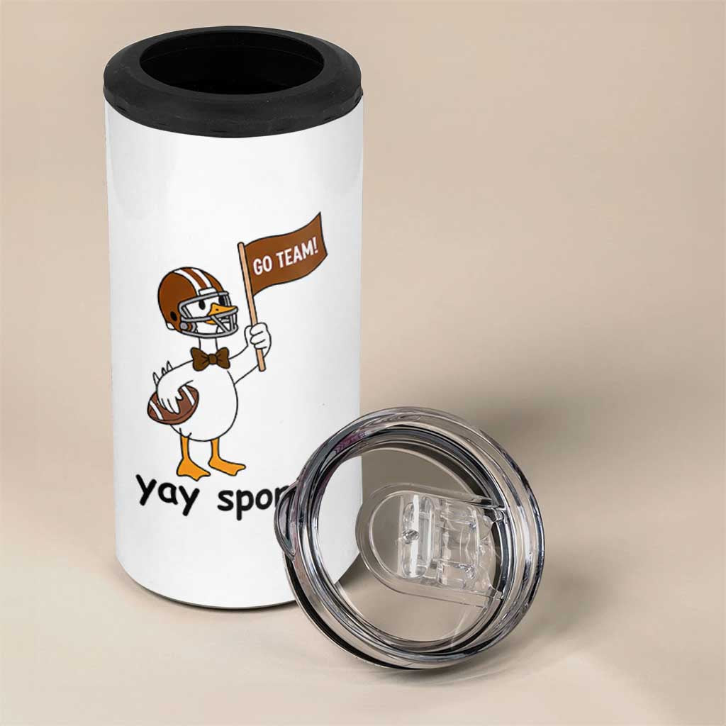 Silly Goose Football 4 in 1 Can Cooler Tumbler Yays Sport - Wonder Print Shop
