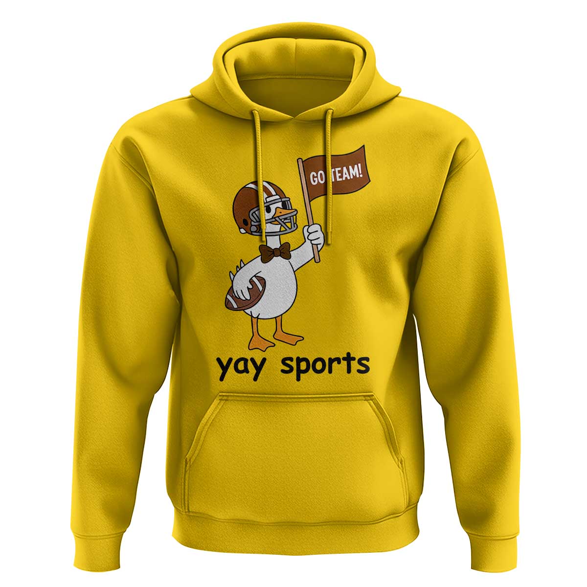 Silly Goose Football Hoodie Yays Sport - Wonder Print Shop