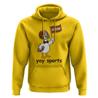Silly Goose Football Hoodie Yays Sport - Wonder Print Shop