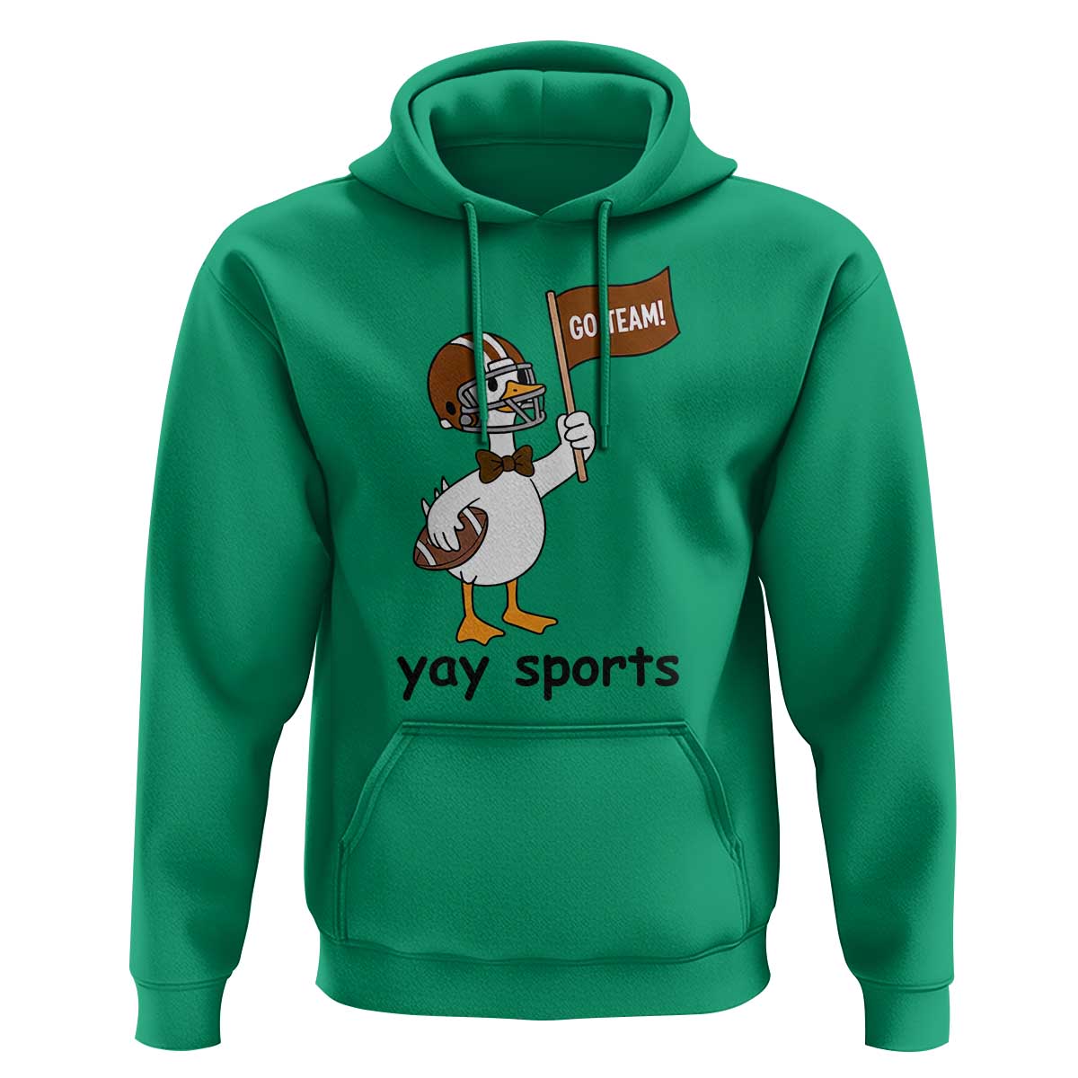 Silly Goose Football Hoodie Yays Sport - Wonder Print Shop