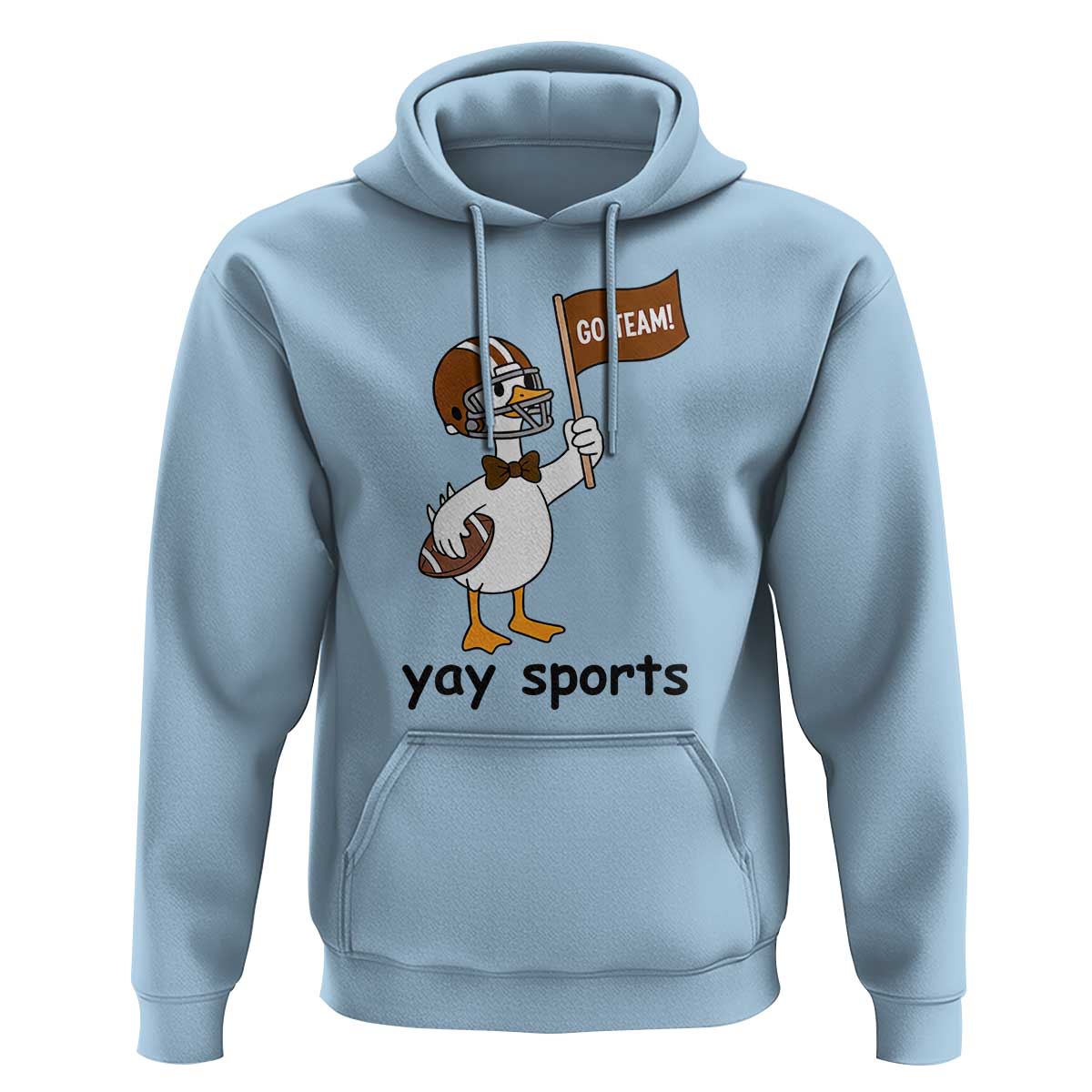 Silly Goose Football Hoodie Yays Sport - Wonder Print Shop