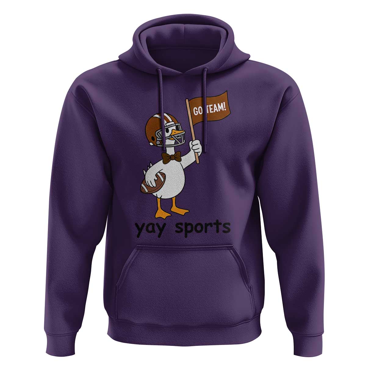 Silly Goose Football Hoodie Yays Sport - Wonder Print Shop