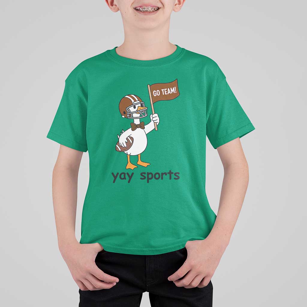 Silly Goose Football T Shirt For Kid Yays Sport - Wonder Print Shop