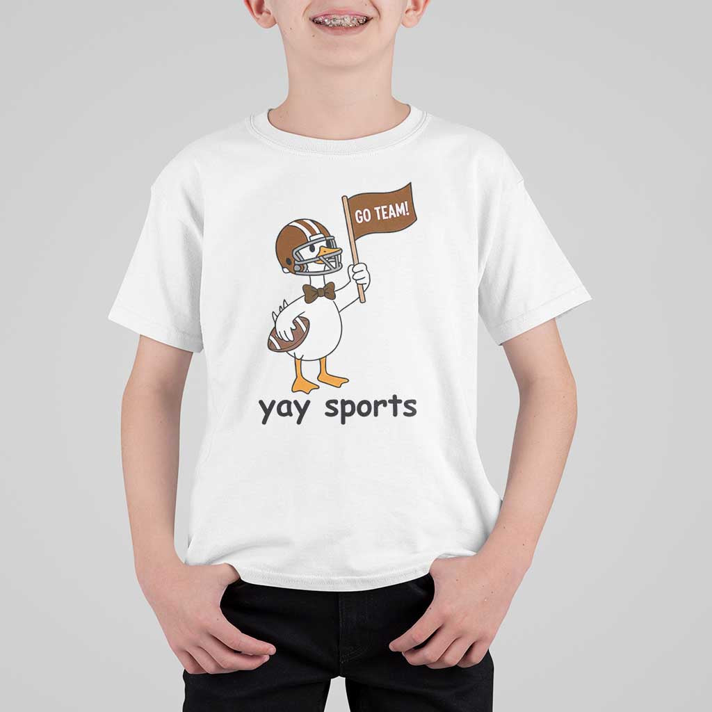 Silly Goose Football T Shirt For Kid Yays Sport - Wonder Print Shop