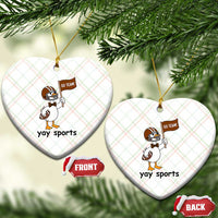 Silly Goose Football Ceramic Ornament Yays Sport - Wonder Print Shop