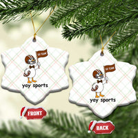 Silly Goose Football Ceramic Ornament Yays Sport - Wonder Print Shop