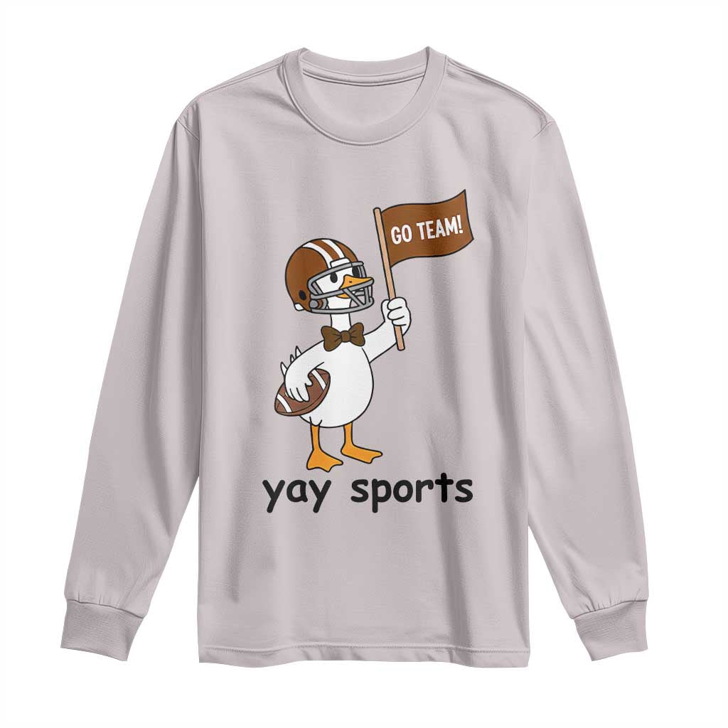 Silly Goose Football Long Sleeve Shirt Yays Sport - Wonder Print Shop