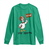 Silly Goose Football Long Sleeve Shirt Yays Sport - Wonder Print Shop