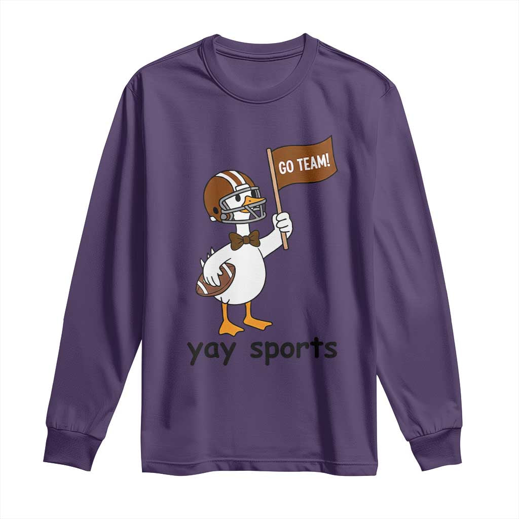 Silly Goose Football Long Sleeve Shirt Yays Sport - Wonder Print Shop