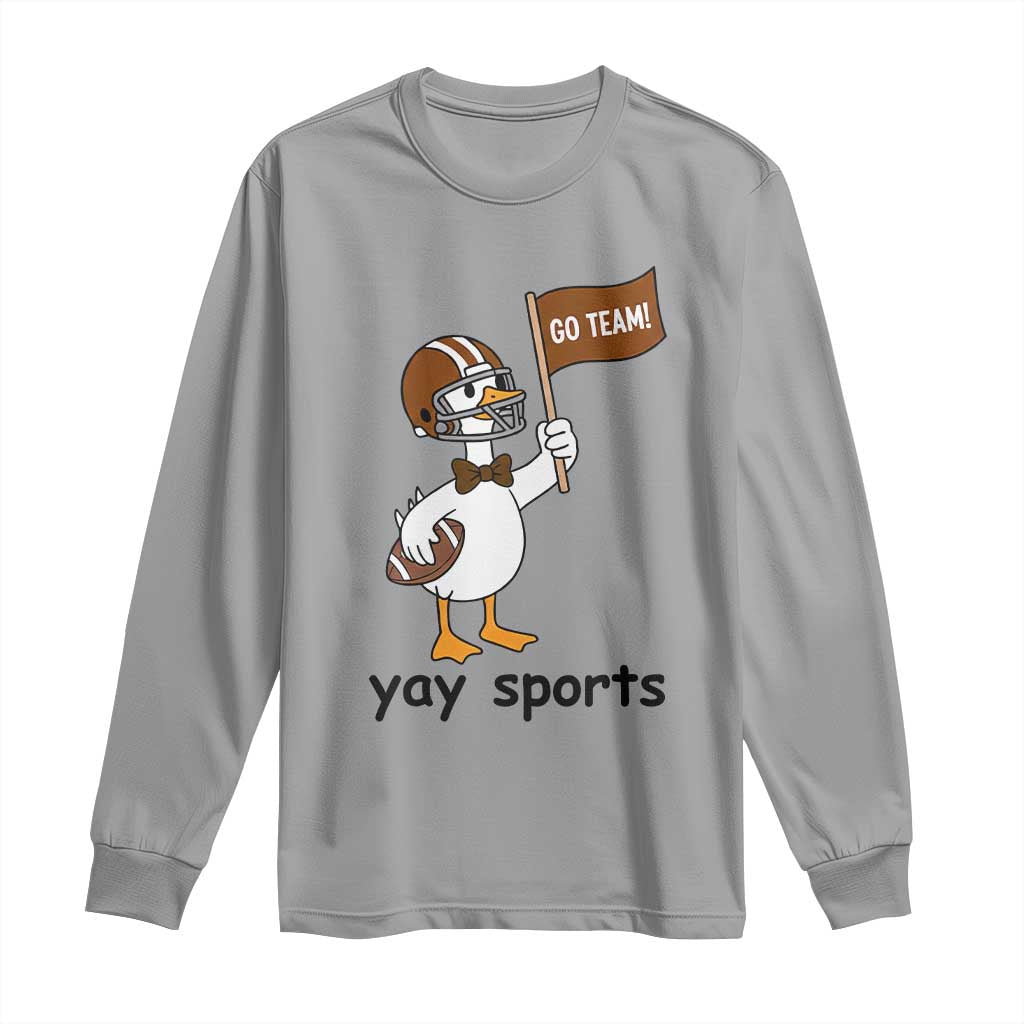 Silly Goose Football Long Sleeve Shirt Yays Sport - Wonder Print Shop