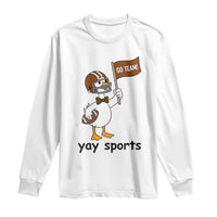 Silly Goose Football Long Sleeve Shirt Yays Sport - Wonder Print Shop