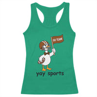 Silly Goose Football Racerback Tank Top Yays Sport - Wonder Print Shop