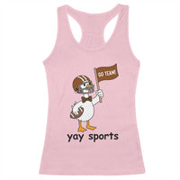 Silly Goose Football Racerback Tank Top Yays Sport - Wonder Print Shop