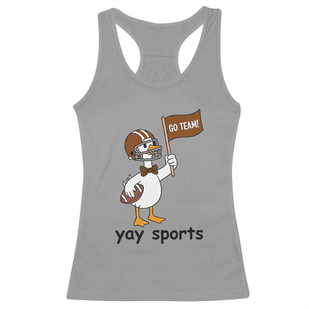 Silly Goose Football Racerback Tank Top Yays Sport - Wonder Print Shop