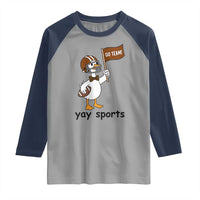 Silly Goose Football Raglan Shirt Yays Sport - Wonder Print Shop