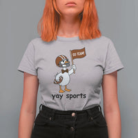 Silly Goose Football T Shirt For Women Yays Sport - Wonder Print Shop