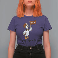 Silly Goose Football T Shirt For Women Yays Sport - Wonder Print Shop