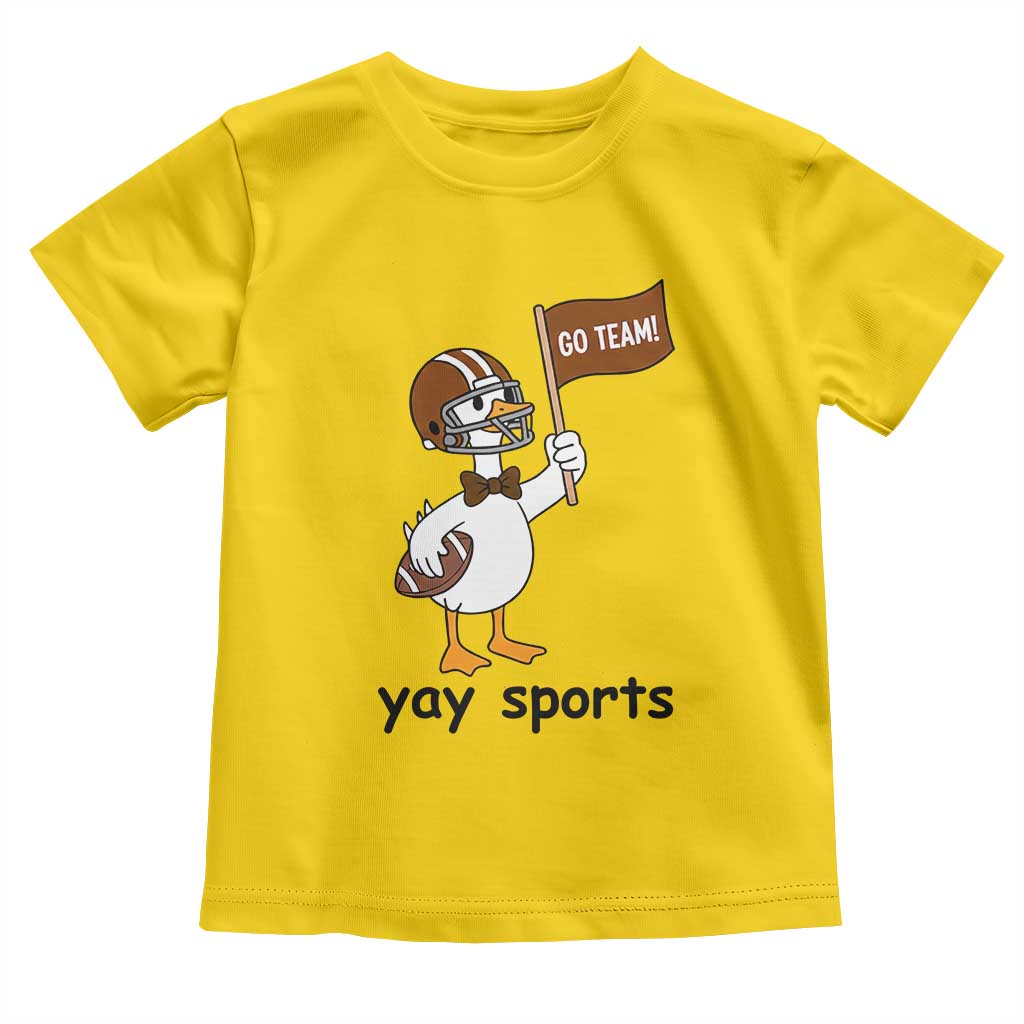 Silly Goose Football Toddler T Shirt Yays Sport - Wonder Print Shop