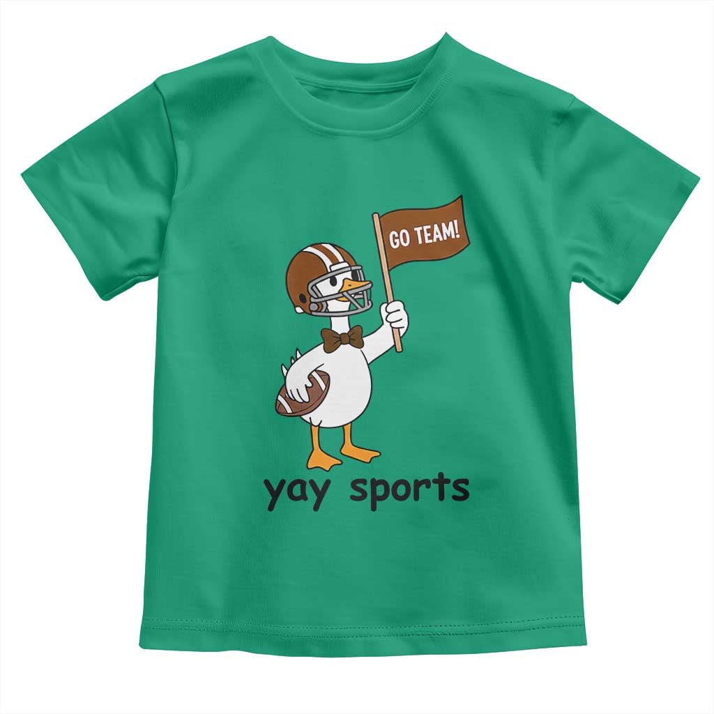 Silly Goose Football Toddler T Shirt Yays Sport - Wonder Print Shop